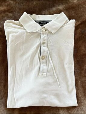 Boss Hugo Boss Men’s White Polo with Subtle Logo Regular Fit Cotton Size XXL